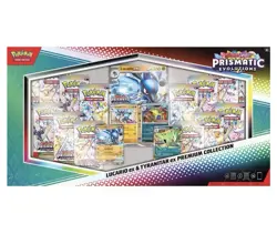 -NEW- Pokemon Prismatic Evolutions Lucario Ex & Tyranitar Ex Premium Collection - Image 1