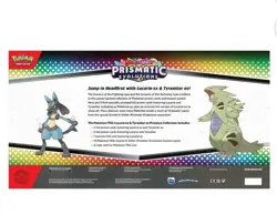 -NEW- Pokemon Prismatic Evolutions Lucario Ex & Tyranitar Ex Premium Collection - Image 2