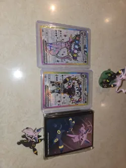 Pokemon Prismatic Evolutions Premium Figure Collection Promo, Sleeve, Fig, Pin - Image 1