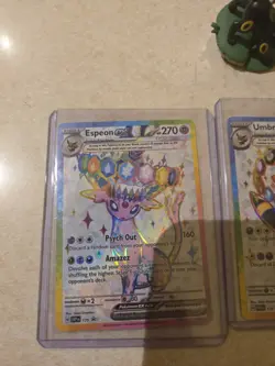 Pokemon Prismatic Evolutions Premium Figure Collection Promo, Sleeve, Fig, Pin - Image 2