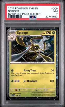 Pokemon - Spidops - SVP 009 - (Cosmos Holo) Promo -PSA 7 - Image 1