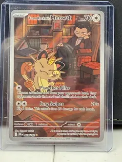 Pokemon TCG Team Rockets Meowth & Giovanni 203/182 PSA 10 Contender - Image 2