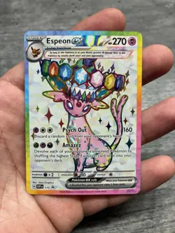 Espeon EX 175 Black Star Promo Prismatic Evolutions Pokemon * - Image 1