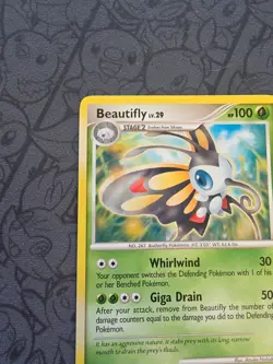 Pokemon: Beautifly #19/130 Rare Non-holo Diamond and Pearl 2007 - NM+/MINT -I173 - Image 3