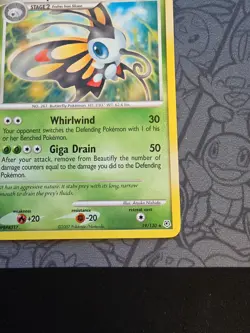 Pokemon: Beautifly #19/130 Rare Non-holo Diamond and Pearl 2007 - NM+/MINT -I173 - Image 5