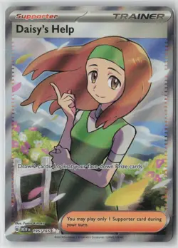 Pokemon Daisy's Help #195/165 SV: Scarlet & Violet 151 Near Mint or Better - Image 1