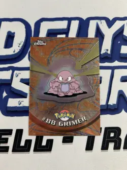 2000 Topps Chrome Pokemon Foil #88 Grimer - Image 1