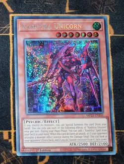 YUGIOH Kashtira Unicorn (MP23-EN164) Prismatic Secret Rare 1st Edition Near Mint - Image 1