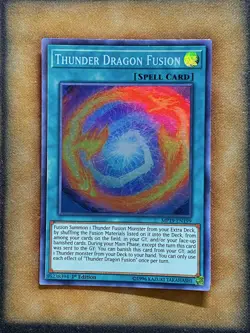 Yugioh Thunder Dragon Fusion MP19-EN199 Super Rare 1st Ed NM - Image 1
