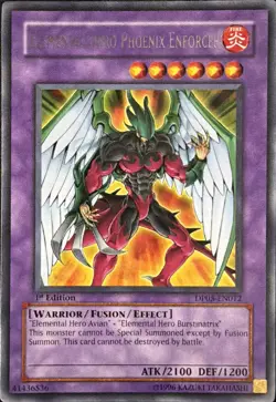 Elemental Hero Phoenix Enforcer DP05-EN012 1st Edition Rare LP - Image 1