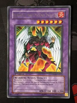Elemental Hero Phoenix Enforcer DP05-EN012 1st Edition Rare LP - Image 2