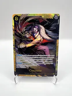 One Piece Crocodile Secret Rare Near Mint The Azure Sea’s Seven OP14-120 English - Image 1