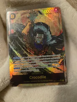 Crocodile - OP14-120 (Alternate Art) AA The Azure Sea's Seven Foil One piece TCG - Image 1