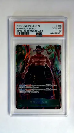 One Piece Roronoa Zoro Alternate Art OP06-118 Japanese PSA 10 - Image 1