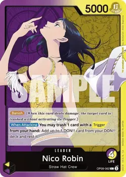 NM One Piece TCG Nico Robin L OP09-062 Emperors in the New World - Image 1