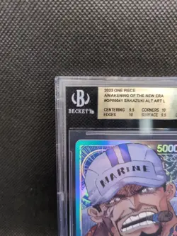 One Piece Awakening of the New Era - Sakazuki Leader Alt Art #OP05-041 BGS 9.5 - Image 3