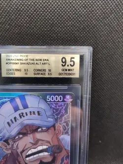 One Piece Awakening of the New Era - Sakazuki Leader Alt Art #OP05-041 BGS 9.5 - Image 4