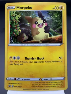 Morpeko SWSH012 - Holo Rare - Sword & Shield Promo Pokemon Card MINT - Image 1
