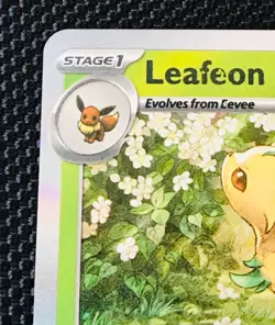Pokemon Print Error Card Leafeon Prismatic Evolutions 005/131 Holo Read Desc 🍃 - Image 4