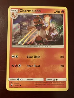 Charmeleon 19/147 Sun & Moon Burning Shadows Holo Pokemon TCG Card - Image 1