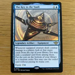 MTG The Key to the Vault 54 Outlaws of Thunder Junction M/NM Magic Card Rare - Image 1