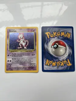 2x Mewto-Holo 10/102 1999 Base Set Card Good Condition Vintage Pokemon - Image 5