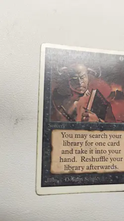 MTG Demonic Tutor 2nd Edition Unlimited Card, 1993 Magic the Gathering - Image 2