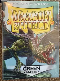 Dragon Shield Magic The Gathering Card Sleeves - Green Matte (Sealed) 5706569110048 - Image 1