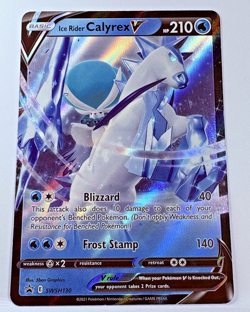 Ice Rider Calyrex V Black Star Promo SWSH130, NM Pokemon Card - Image 1