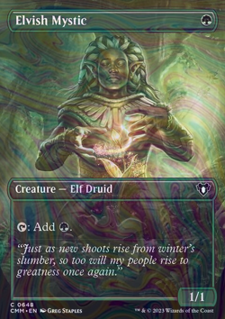 Foil Elvish Mystic - Commander Masters | MTG Card - Image 3