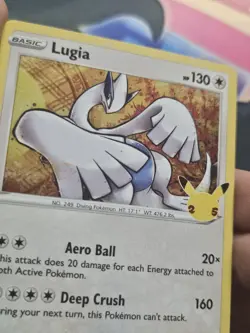 Pokemon Card Lugia 022/025 Holo Rare Celebrations 25th Anniversary NM/LP - Image 2