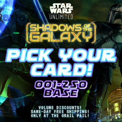 Star Wars Unlimited - Shadows of the Galaxy SOG - Pick Your Card - Free Ship - Image 1