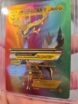 M Xerneas EX Rainbow Foil Fan Art Textured Vinyl Collector Pokemon Card 159/300 - Image 5