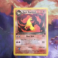 Pokemon Card - Dark Rapidash Team Rocket 44/82 Uncommon 1st Edition - NM - Image 1
