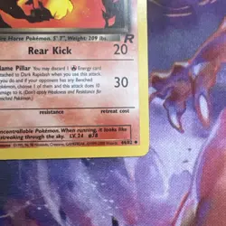Pokemon Card - Dark Rapidash Team Rocket 44/82 Uncommon 1st Edition - NM - Image 5