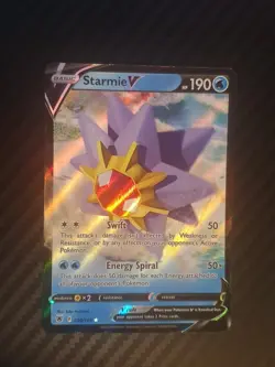 Pokemon TCG Starmie v Holo Rare Card Astral Radiance #030/189 - Image 1