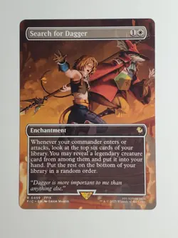 Search for Dagger (Borderless) Commander: Final Fantasy Non-Foil MTG - Image 1
