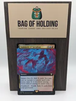 Summons of Saruman - Extended Art - Lord of the Rings - M/NM - MTG - Image 1