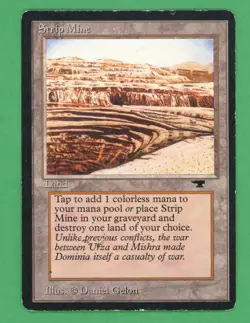 Magic the Gathering Strip Mine (Antiquites) - Image 1