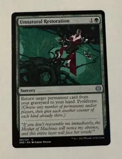 MTG Unnatural Restoration - Phyrexia: All Will Be One LP - Image 1