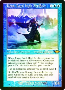 Urza, Lord High Artificer Foil Etched Modern Horizons NM MTG - Image 1