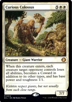 Curious Colossus Lorwyn Eclipsed Magic MTG NM - Image 1