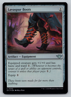 Lavaspur Boots FOIL - Outlaws of Thunder Junction - MTG - Image 1
