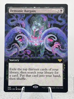 Demonic Bargain (Extended Art) Innistrad: Crimson Vow Regular - Image 1