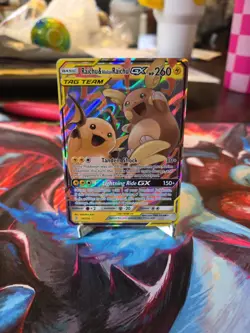 Pokemon GX Unified Minds Alolan Raichu Card 54/236 Ultra Rare SM Holo - Image 1