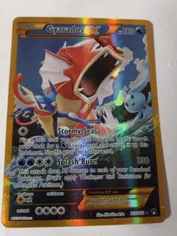 Pokemon TCG Gyarados EX 123/122 XY Breakpoint 2016 Secret Holo Rare - Image 1