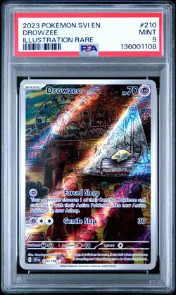 2023 POKEMON SVI EN-SCARLET & VIOLET ILLUSTRATION RARE #210 DROWZEE PSA 9 - Image 1
