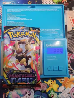 EXTREMELY HEAVY Pokemon Phantasmal Flames - Factory Sealed Booster Pack (22.6g) - Image 1