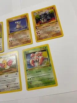 First 1st Edition Pokemon Jungle Lot Pikachu Eevee Spearow Paras Rhydon - Image 2