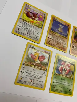 First 1st Edition Pokemon Jungle Lot Pikachu Eevee Spearow Paras Rhydon - Image 4
